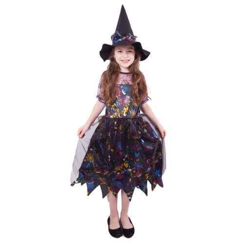RAPPA Dětský kostým čarodějnice barevná M