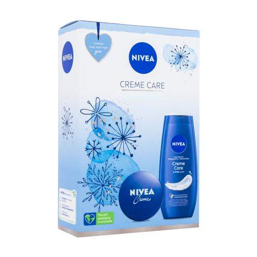 Nivea Creme Care dárková kazeta pro ženy sprchový gel Creme Care 250 ml + univerzální krém Creme 75 ml