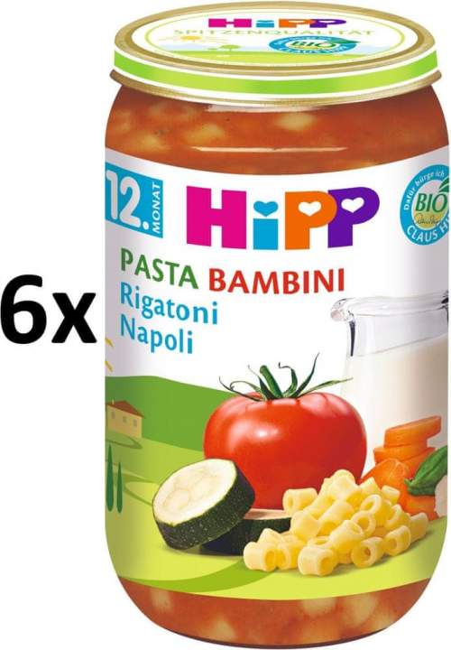 HiPP BIO PASTA BAMBINI Rigatoni Neapol 6 × 250 g