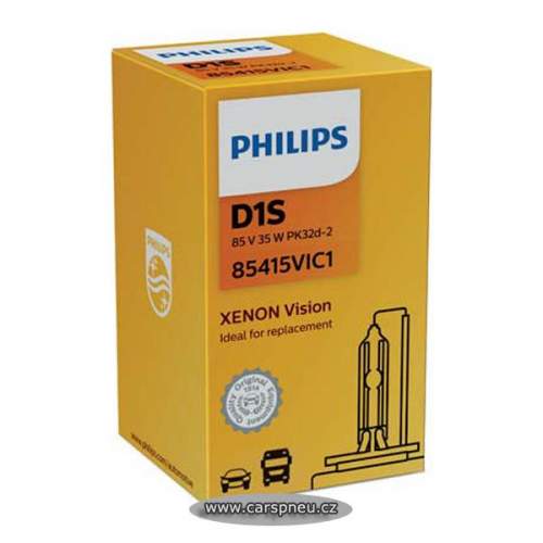 Philips Xenonová výbojka D1S - XENON Vision, 12V 85V PK32d-2 35W