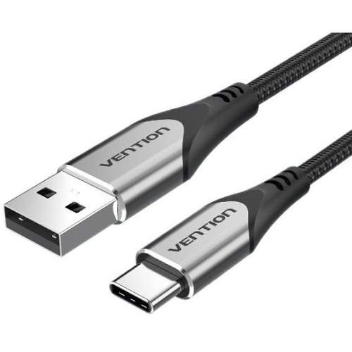 Vention Type-C (USB-C) USB 2.0 Cable 3A Gray 2m Aluminum Alloy Type CODHH