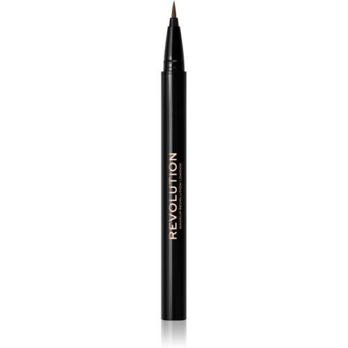 Makeup Revolution Hair Stroke Brow Pen fix na obočí Medium Brown 0,5 ml