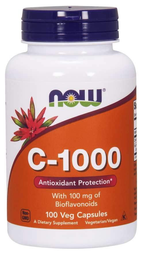 NOW Foods Vitamin C 1000 mg s bioflavonoidy 100 kapslí
