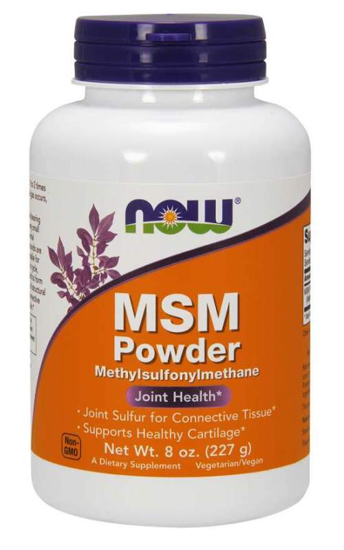 NOW Foods NOW MSM Methylsulfonylmethan čistý prášek 227 g
