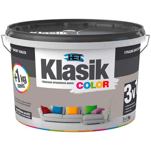 HET Klasik Color | 0147 šedý břidlicový | 7+1 kg