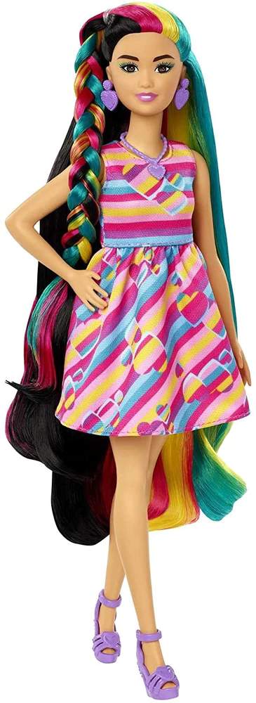 Mattel Barbie a fantastické vlasové kreace Černovláska HCM87