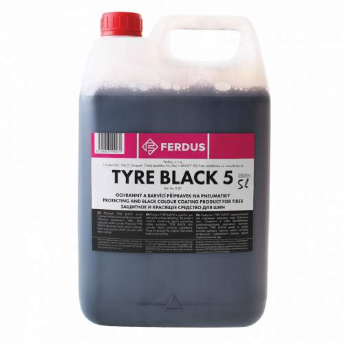 Ferdus Ochranný a barvicí přípravek na pneumatiky černá barva TYRE BLACK5, 5 l