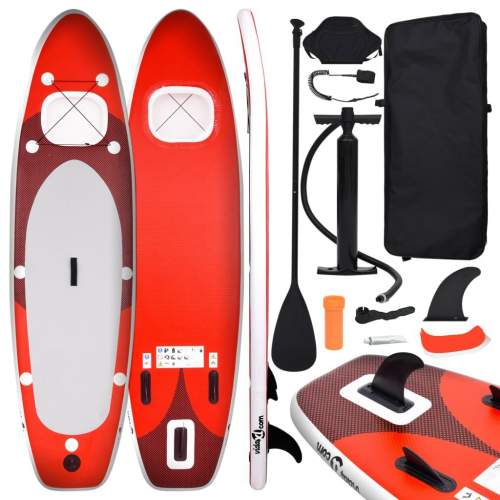 Emaga Nafukovací SUP paddleboard a příslušenství červený 330x76x10cm