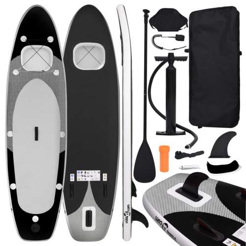 HD Nafukovací SUP paddleboard s příslušenstvím černý 330x76x10 cm