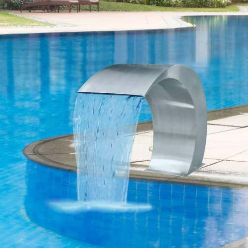 vidaXL Zahradní vodopád bazénová fontána z nerezové oceli 45x30x60 cm