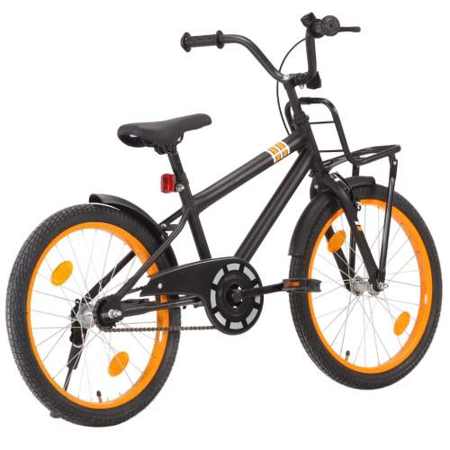 HD Dětské kolo s předním nosičem 20'' černo-oranžové