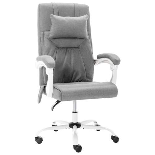 HD Masážní kancelářská židle šedá textil
