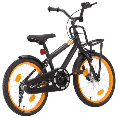 HD Dětské kolo s předním nosičem 18'' černo-oranžové