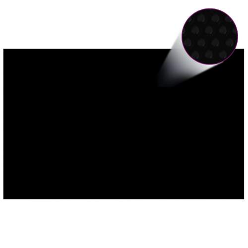 vidaXL Obdélníkový kryt 800 x 500 cm PE černý