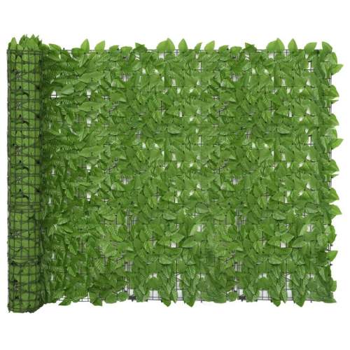 VIDA Balkónová zástěna se zelenými listy 600 x 150 cm