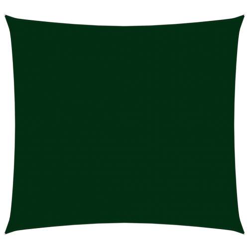 Stínící plachta oxfordská látka čtvercová 6 x 6 m tmavě zelená