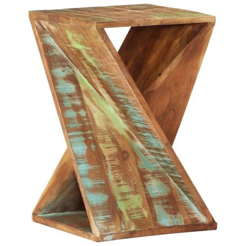 HD Odkládací stolek 35 x 35 x 55 cm masivní recyklované dřevo