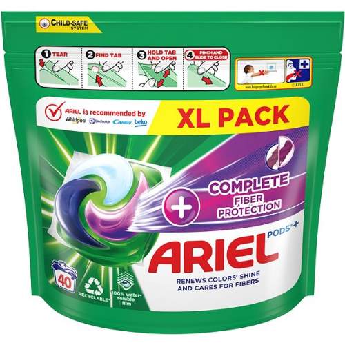 Ariel + kapsle na praní Complete Care 40 ks