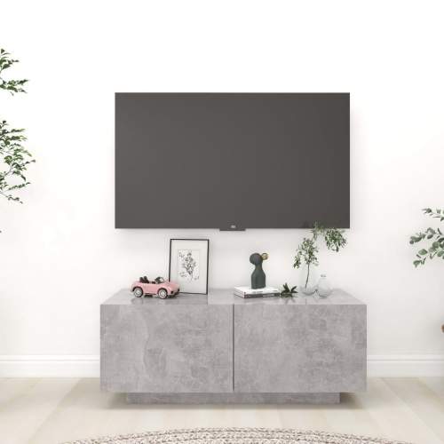 Emaga TV stolek šedý 100 x 35 x 40 cm dřevotříska
