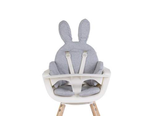Childhome Sedací podložka do dětské židličky Rabbit Jersey Grey