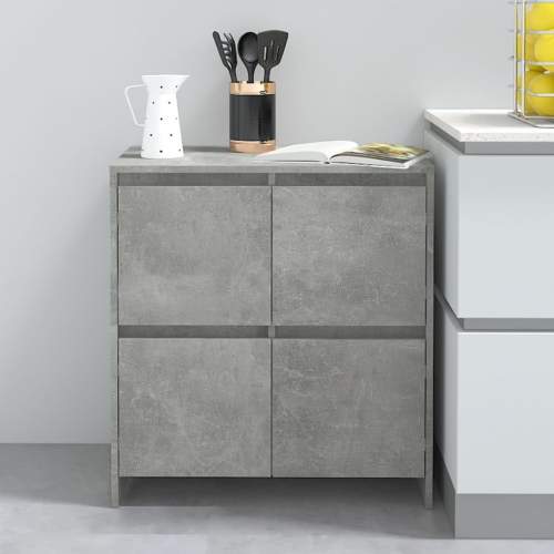 VIDA Příborník betonově šedý 70 x 41 x 75 cm