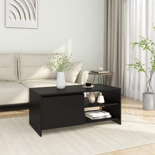 vidaXL HD Konferenční stolek černý 102 x 50 x 45 cm kompozitní dřevo