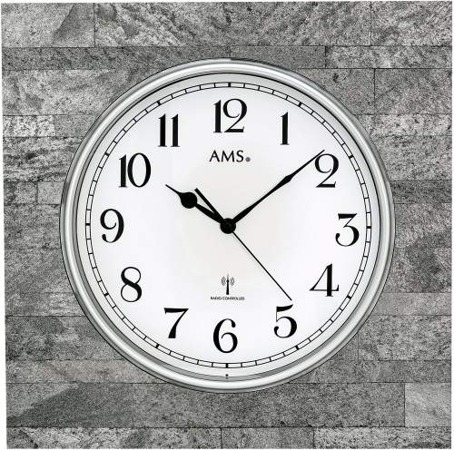 Designové nástěnné hodiny 5568 AMS řízené rádiovým signálem 50cm
