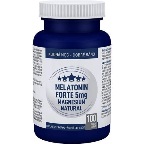 Melatonin Forte 5mg Magnesium Natural tbl.100