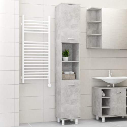 VIDA HD Koupelnová skříňka betonově šedá 30 x 30 x 179 cm dřevotříska