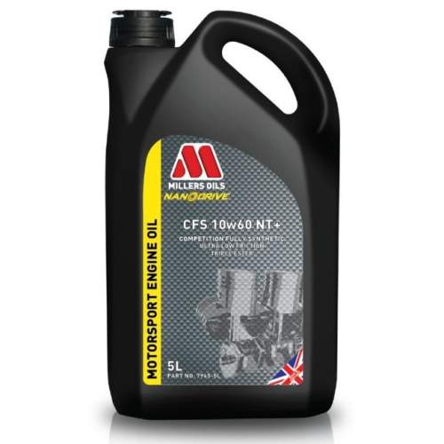 Millers Oils Závodní plně syntetický motorový olej NANODRIVE - CFS 10W-60 NT+ 5l