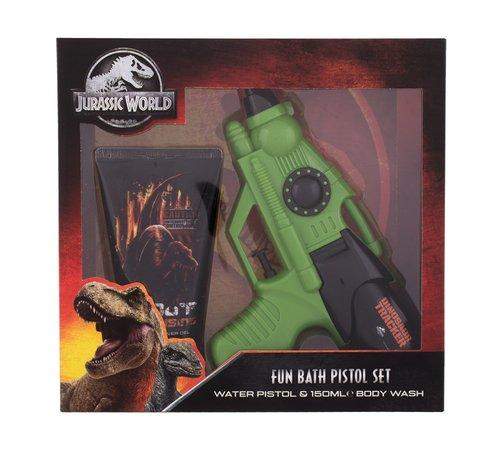 Universal Jurassic World dárková kazeta pro děti sprchový gel Jurassic World 150 ml + vodní pistole
