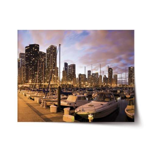 Plakát SABLIO - Městský přístav 120x80 cm