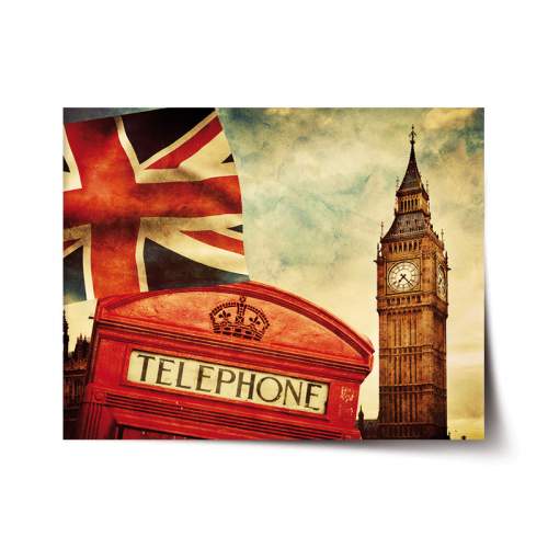 SABLIO - Plakát Londýn 4 120x80 cm