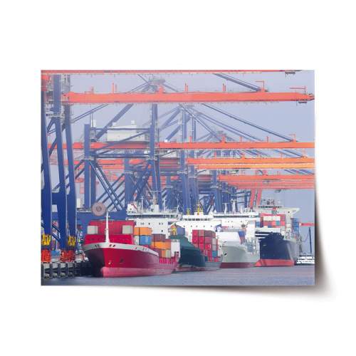 SABLIO - Lodě v přístavu 120x80 cm