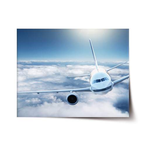 SABLIO - Letadlo v oblacích 120x80 cm