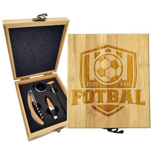 SABLIO Dárková sada Žiju pro fotbal 147×168×49 mm