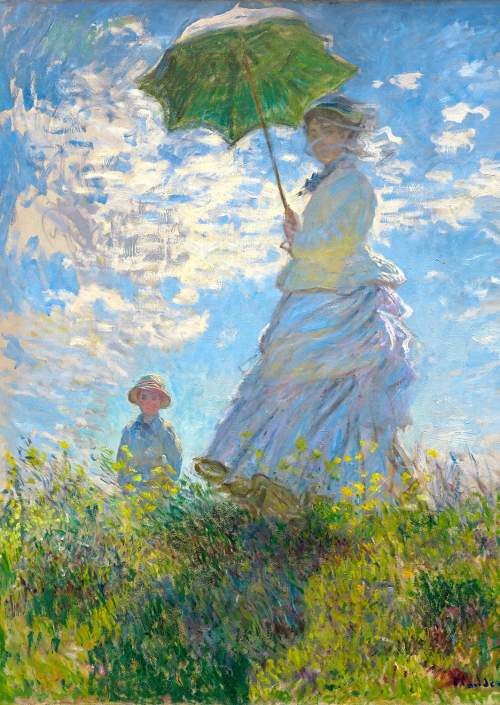 ENJOY Puzzle Claude Monet: Žena se slunečníkem 1000 dílků