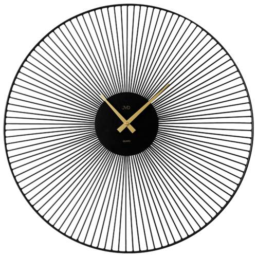 JVD Černé designové exkluzivní nástěnné hodiny JVD HJ101