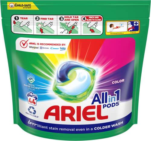Ariel Color, gelové kapsle na praní 44 ks