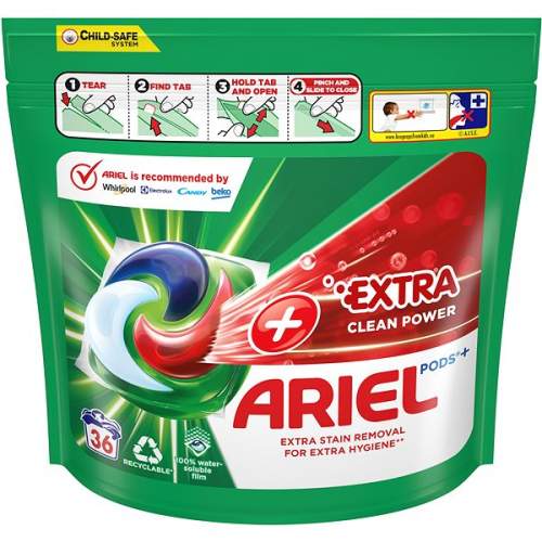 Ariel Extra Clean Power, gelové kapsle 36 ks