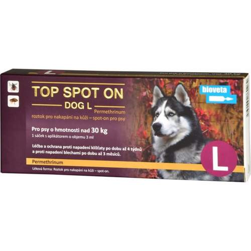BIOVETA Top Spot-on Dog (L) 1x3ml (pro psy nad 30kg)