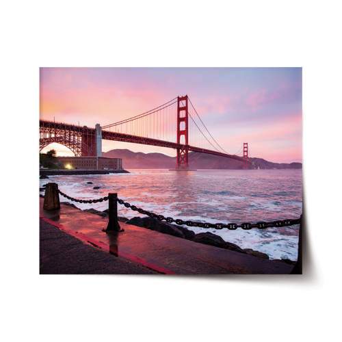 Plakát SABLIO - Golden Gate 90x60 cm