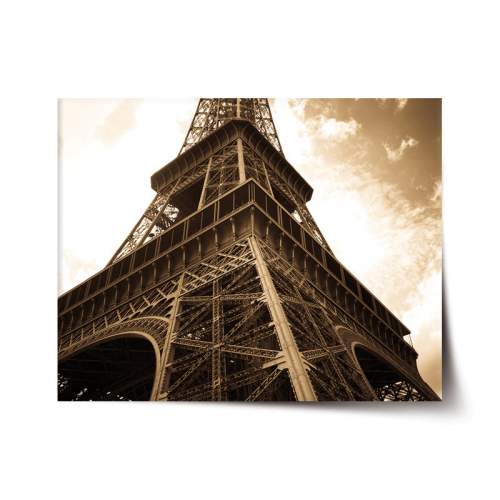 Plakát SABLIO - Eiffelova věž 6 90x60 cm