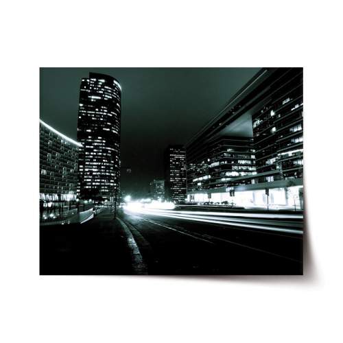 Plakát SABLIO - Noční ulice 90x60 cm