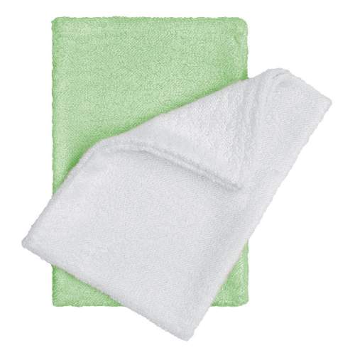 T-tomi Koupací žínky - rukavice 2 ks bílá + zelená