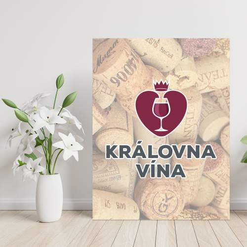 SABLIO Dárková cedulka - Královna vína 30x40 cm