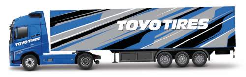 Bburago 1:43 Volvo FH16 Globetrotter 750 XXL / Trailer - Toyo Tires