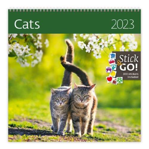 Kalendář nástěnný 2023 Label your days - Cats