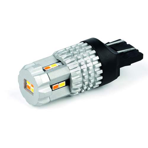 LED T20 (7443) bílá/oranžová, 12V, 12LED/3020SMD