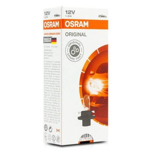 OSRAM 12V BX8,4d 1,2W standard (10ks)